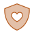 shield icon with heart