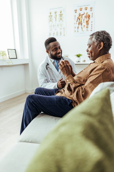 Patient meeting with doctor